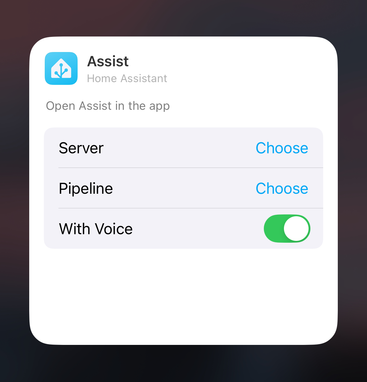 Assist In App Widget Configuration